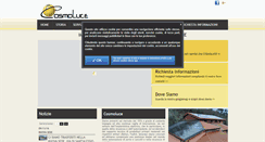 Desktop Screenshot of cosmoluce.it